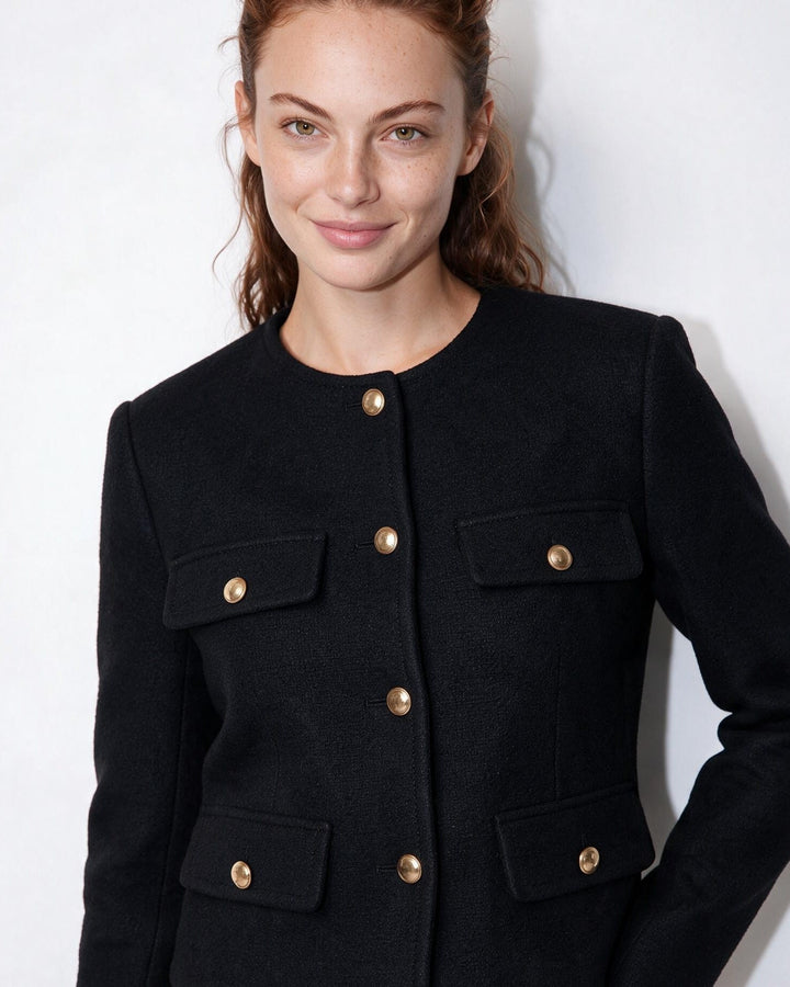 Fern Pocket Detail Cropped Jacket