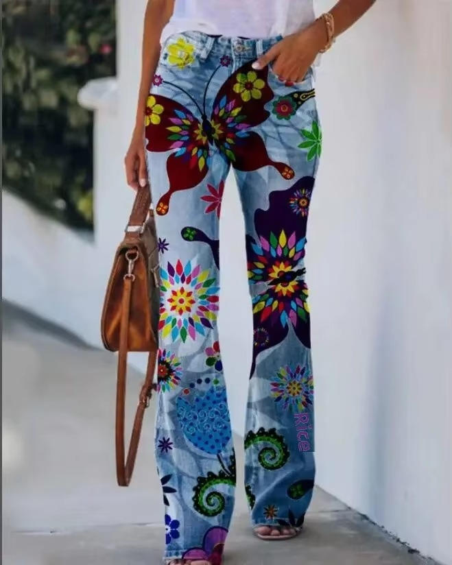 Meadow Embroidered Flare Jeans