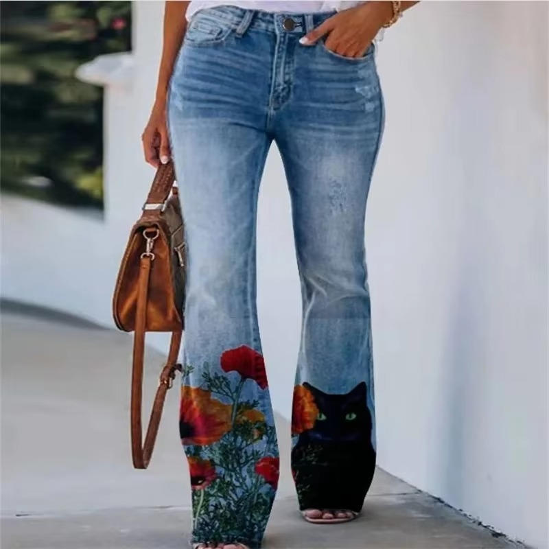 Meadow Embroidered Flare Jeans