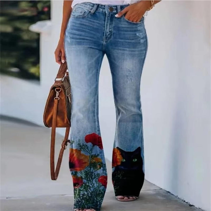 Meadow Embroidered Flare Jeans