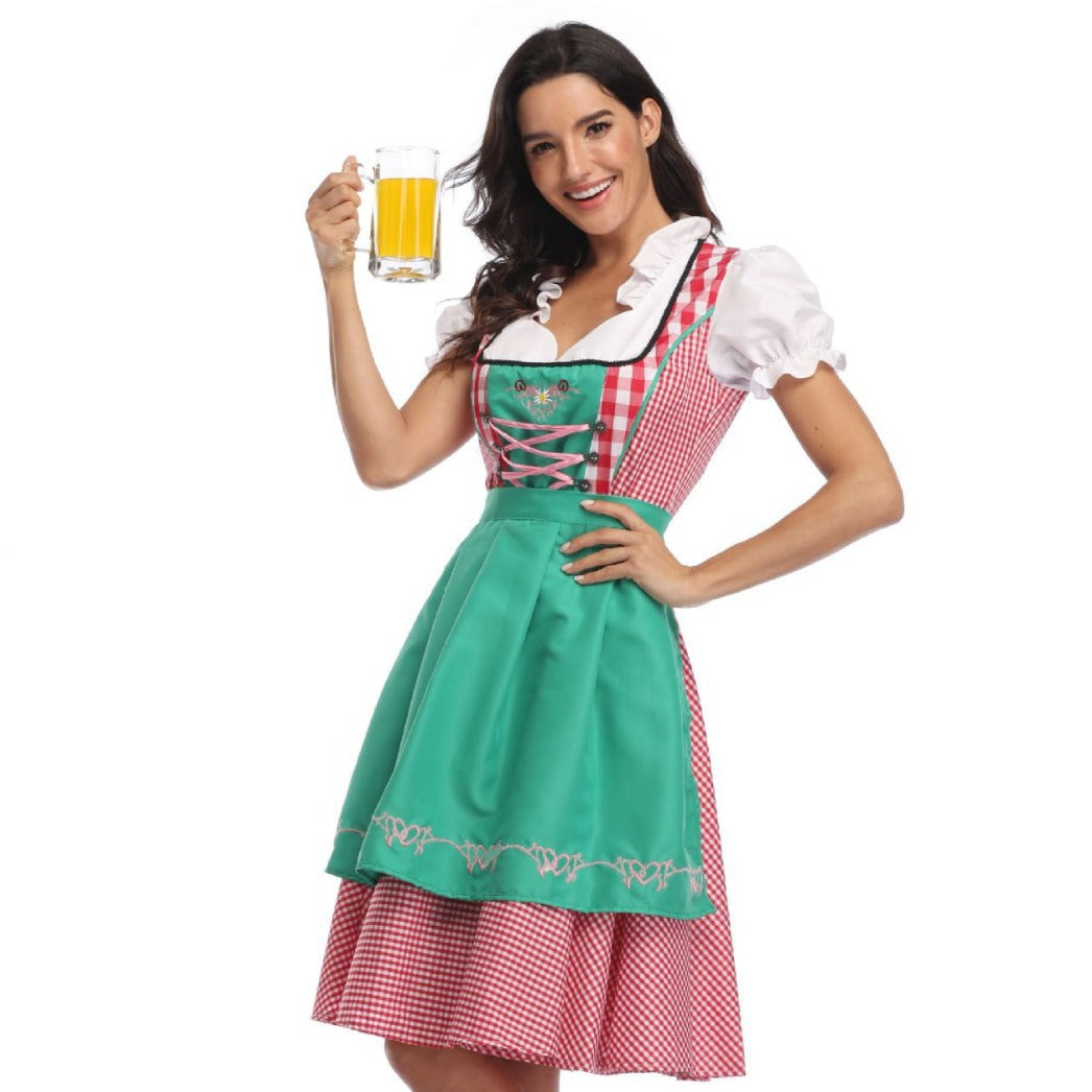 Dagmar Gingham Oktoberfest Dirndl Dress