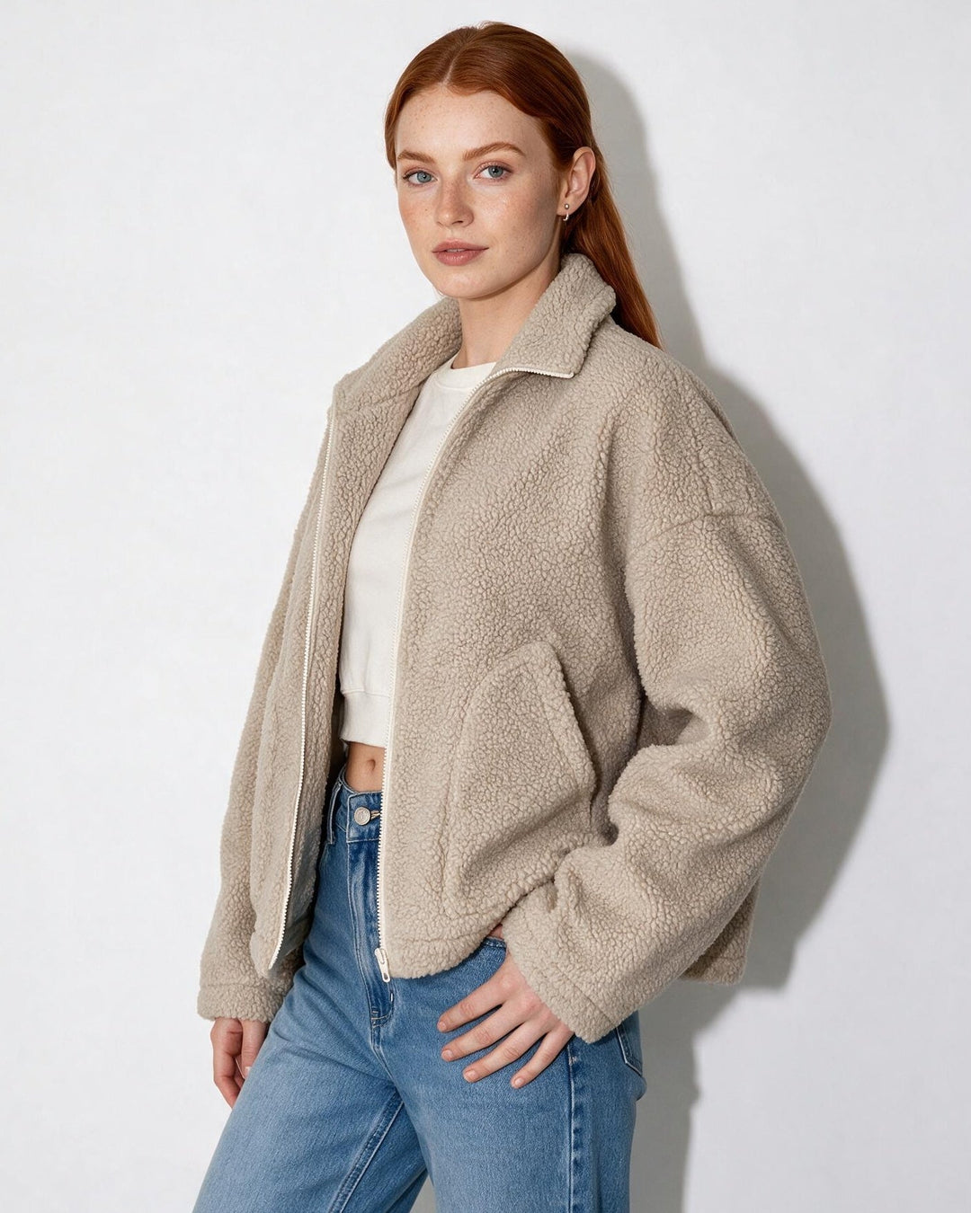 Everly High Neck Zip Jacket