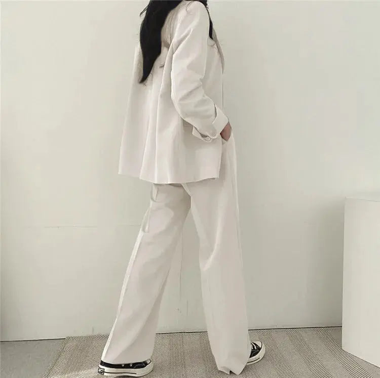 Katherine Essential Tailored Blazer & Wide-Leg Trouser Set