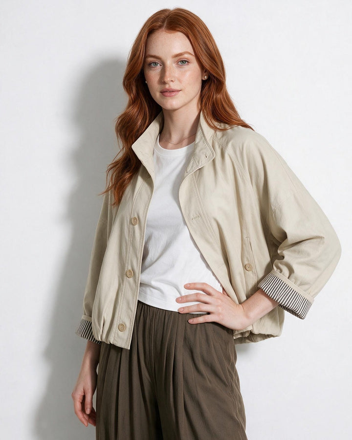 Jayla Button Front Casual Jacket