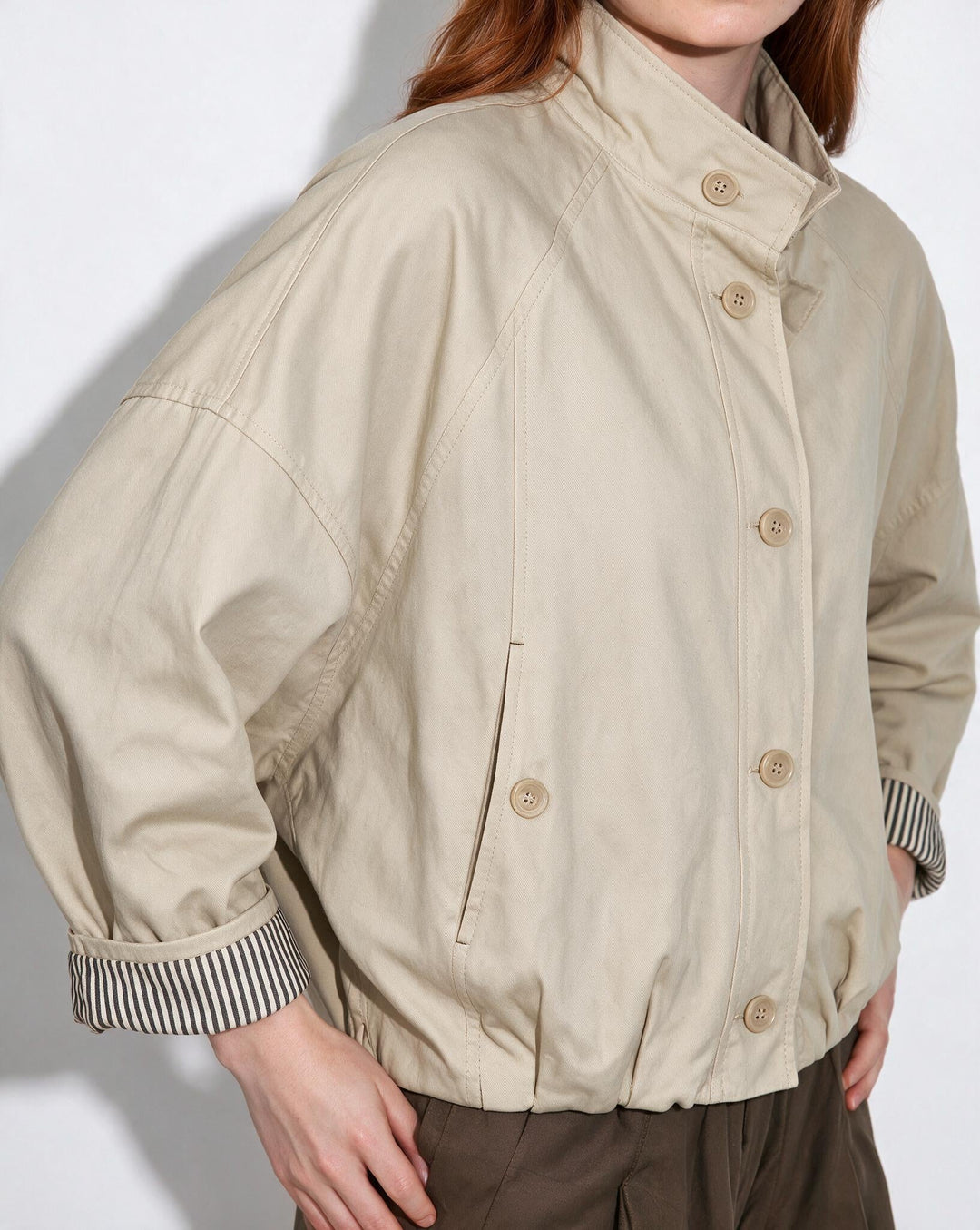 Jayla Button Front Casual Jacket