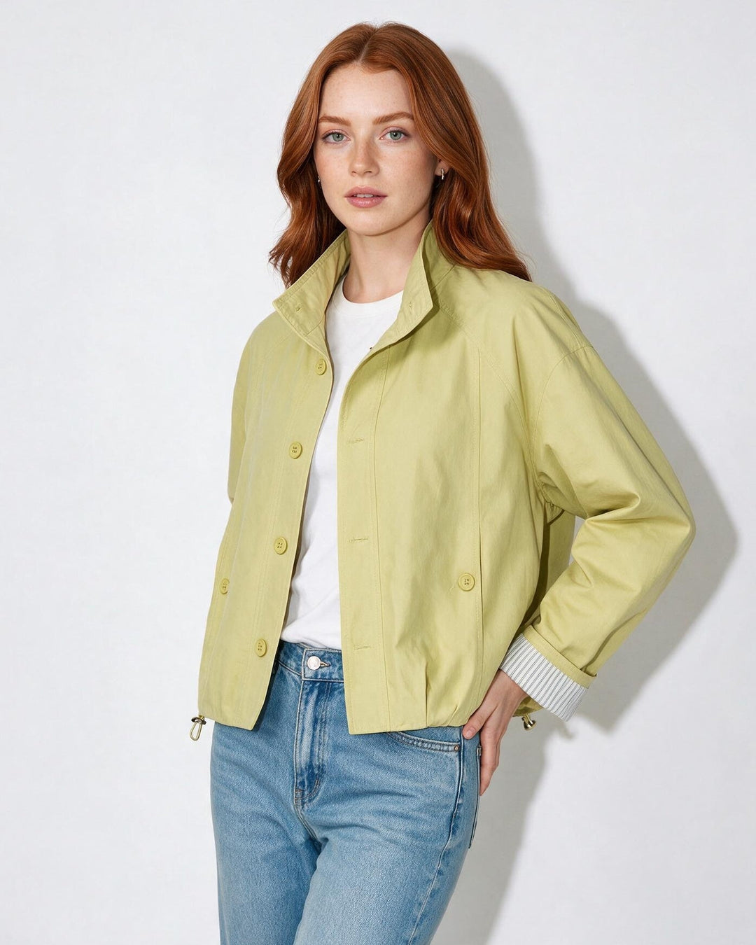 Jayla Button Front Casual Jacket