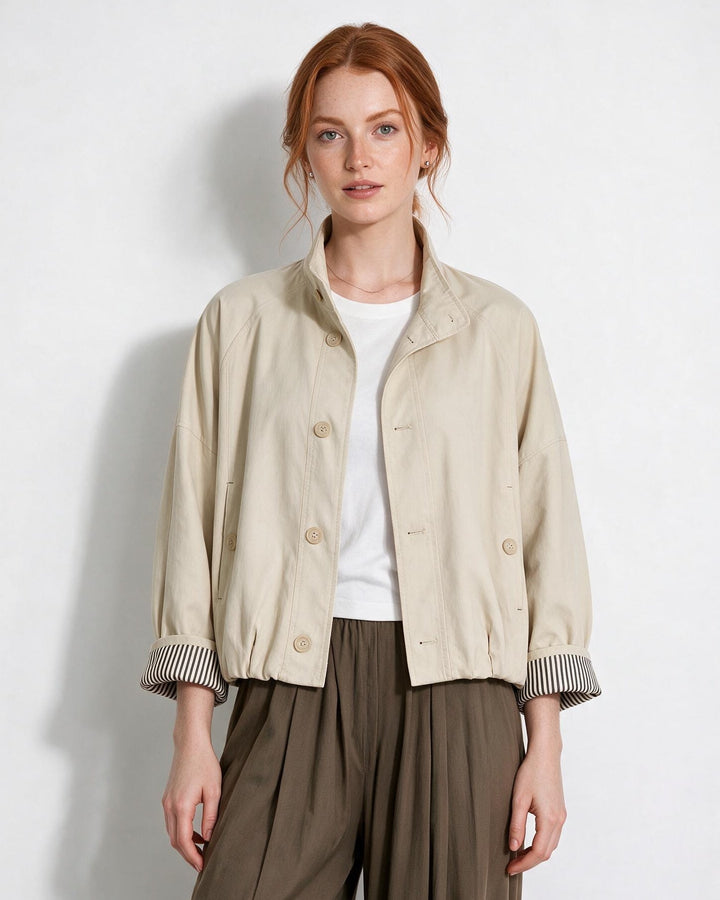 Jayla Button Front Casual Jacket