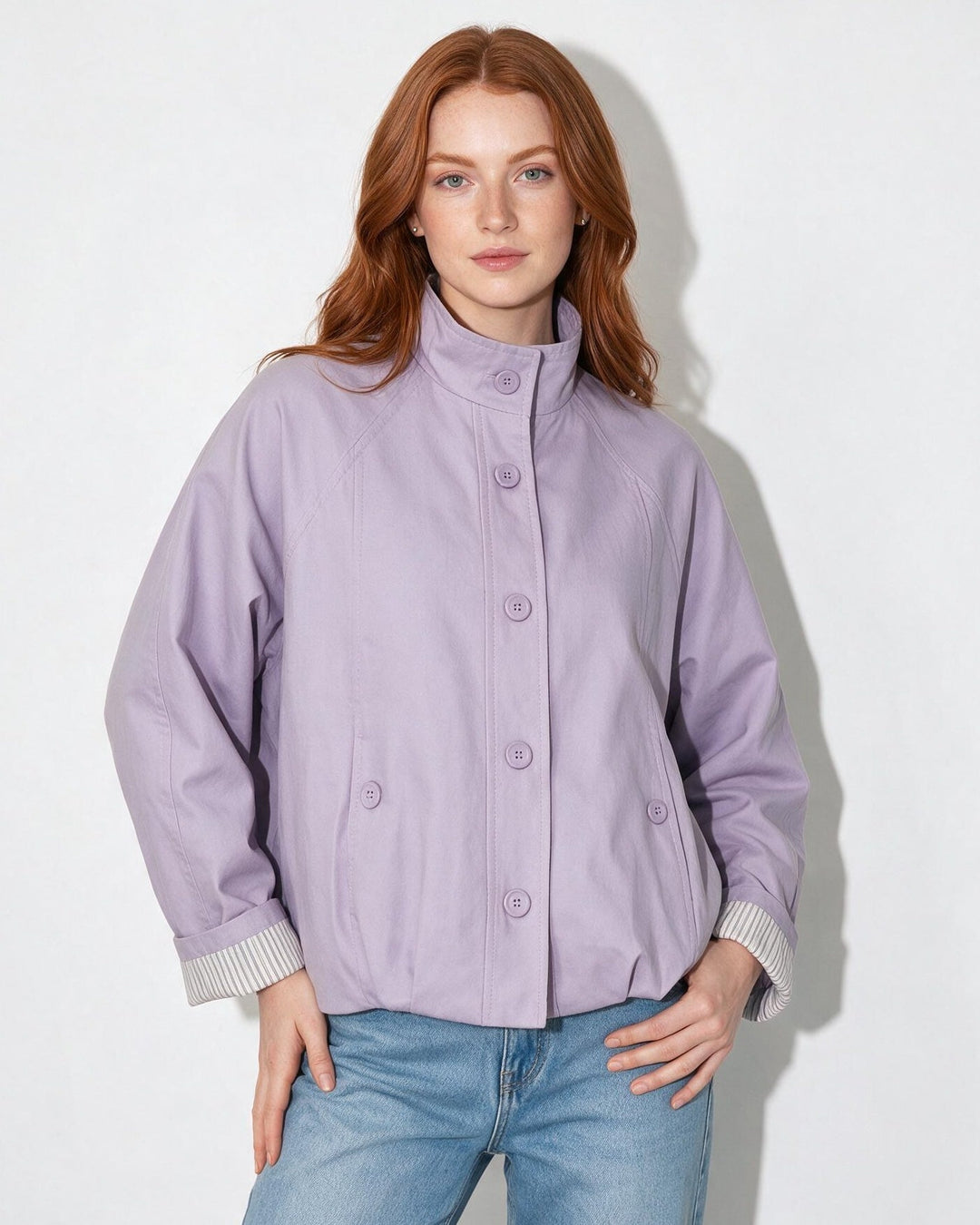 Jayla Button Front Casual Jacket
