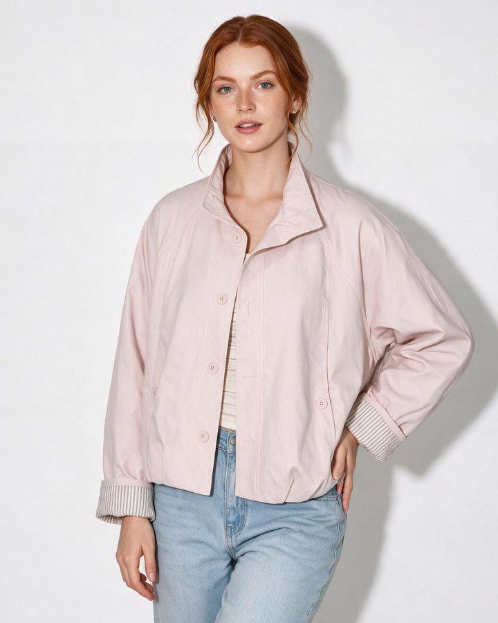 Jayla Button Front Casual Jacket