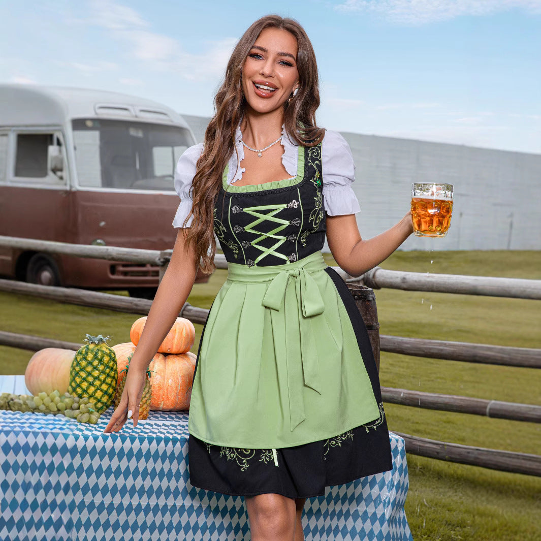 Imke Embroidered Oktoberfest Dirndl Dress