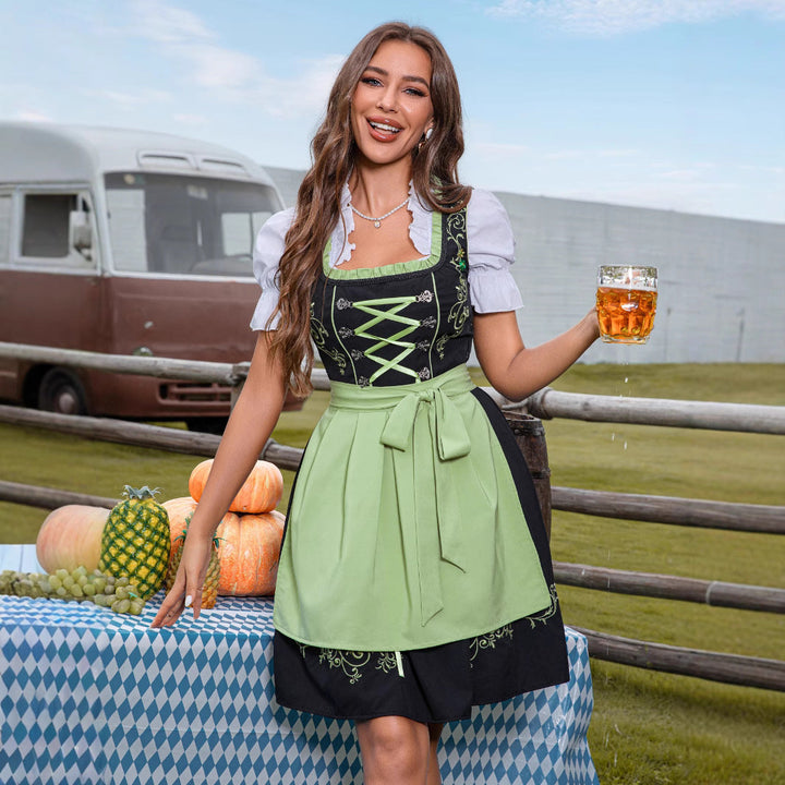 Imke Embroidered Oktoberfest Dirndl Dress
