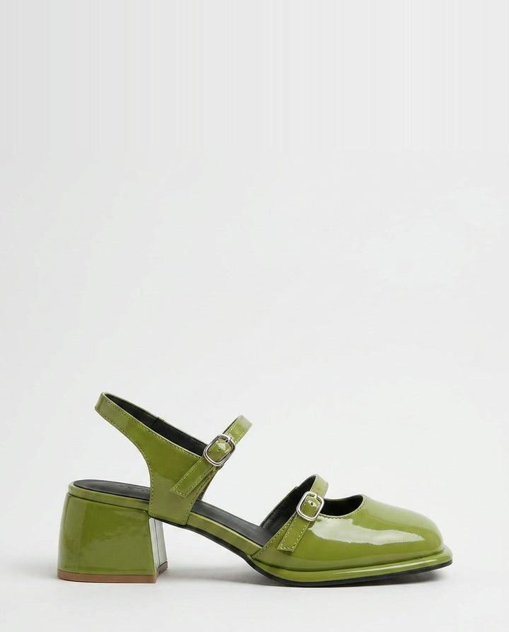 Iliana Double Strap Mary Jane Heels