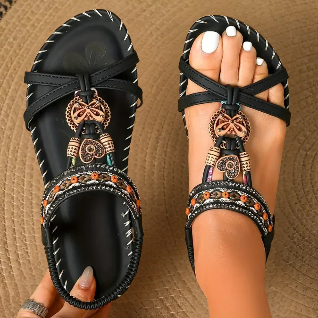 Tara Desert Jewel Gladiator Sandals