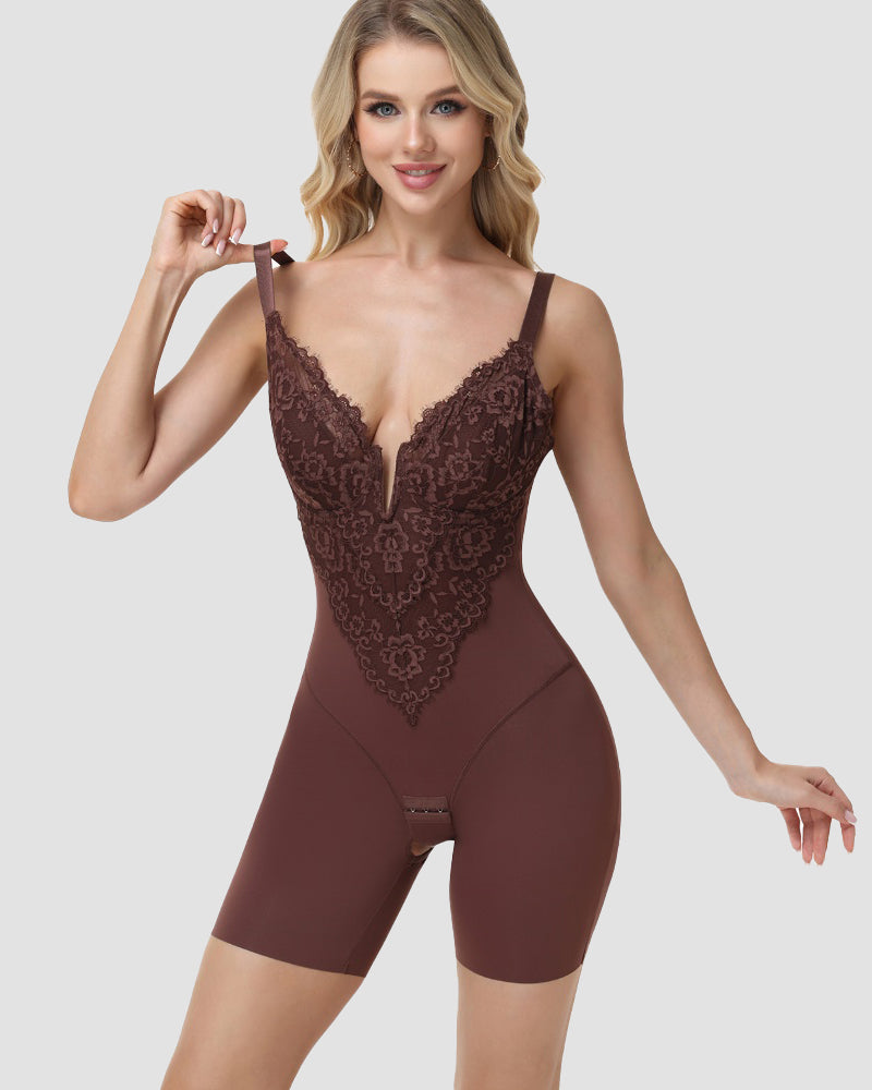 Nacy Lace Contour Shapewear Bodysuit