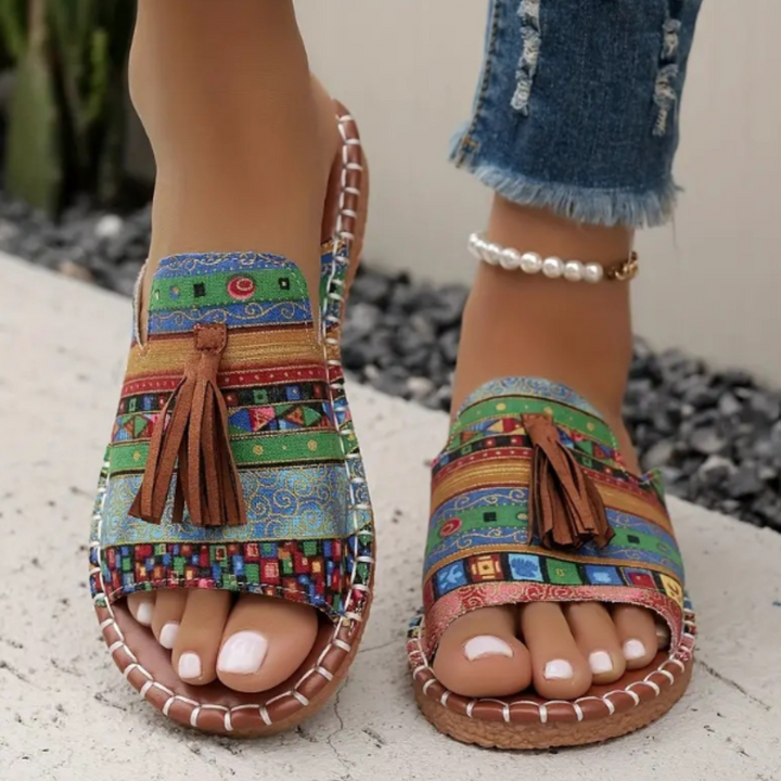 Robin Nomad Tassel Slide Sandals