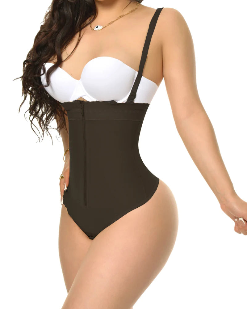 Soraya High Waist Thong Shapewear Bodysuit