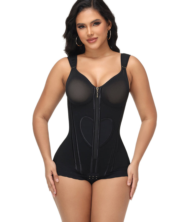 Pia Zip Front Contour Shapewear Bodysuit