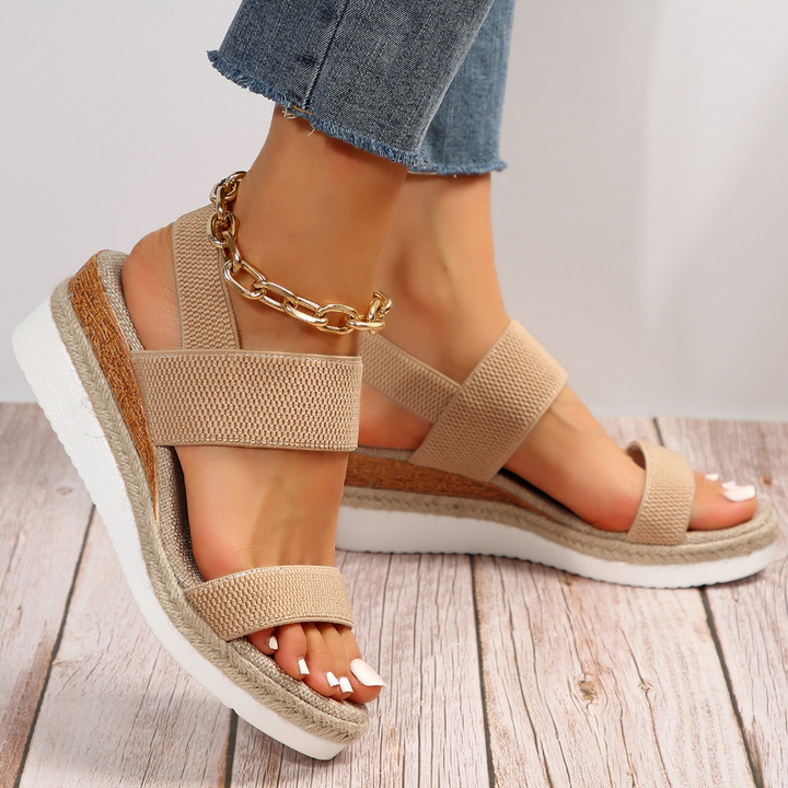 Marigold Riviera Comfort Platform Sandals