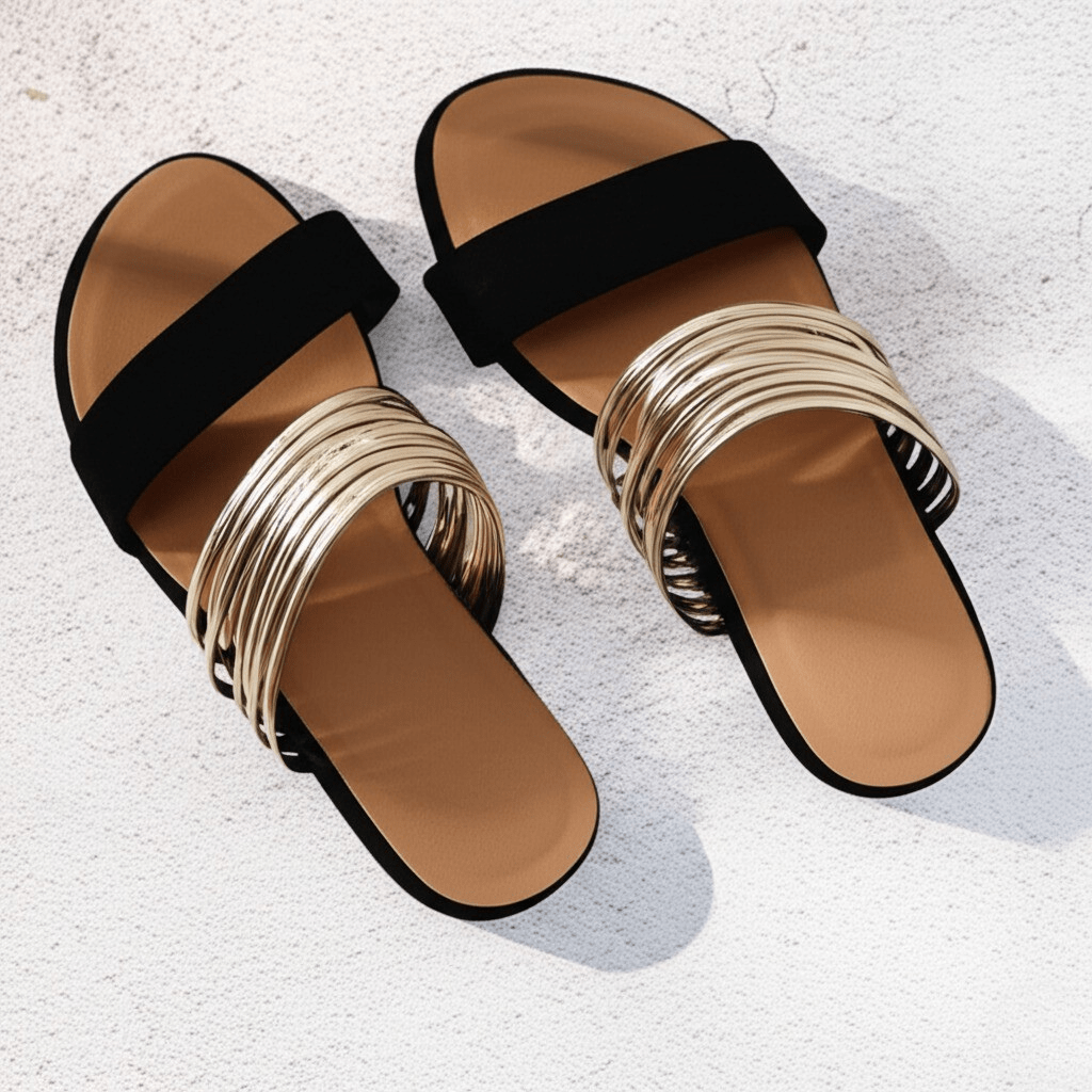 Alma Golden Coast Slide Sandals