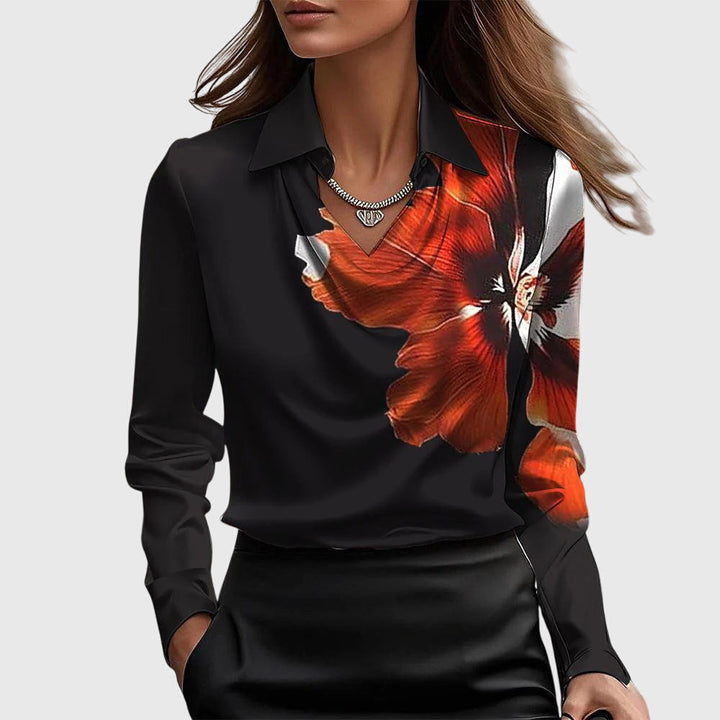 Tumi Draped Cowl Neck Blouse