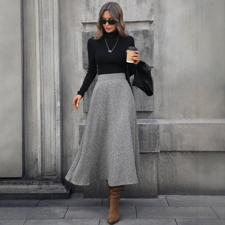 Ablea A-Line Knit Maxi Skirt