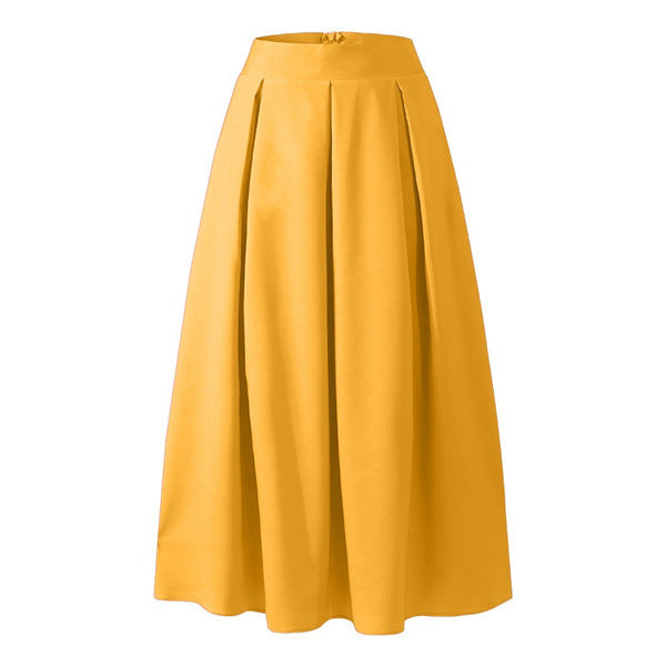 Ablynn Pleated A-Line Maxi Skirt