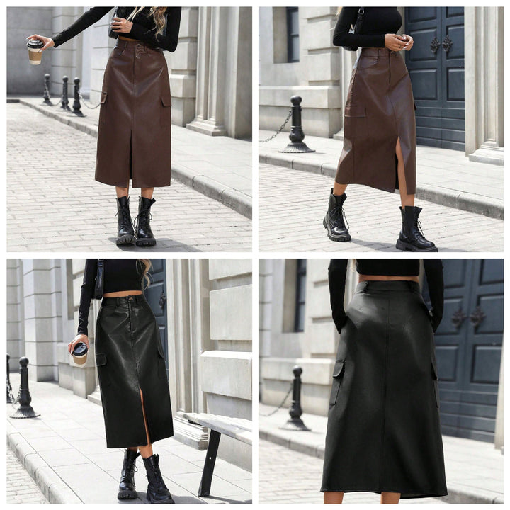 Abra Split Midi Skirt