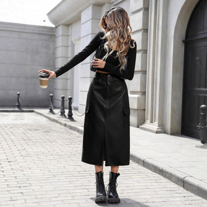 Abra Split Midi Skirt