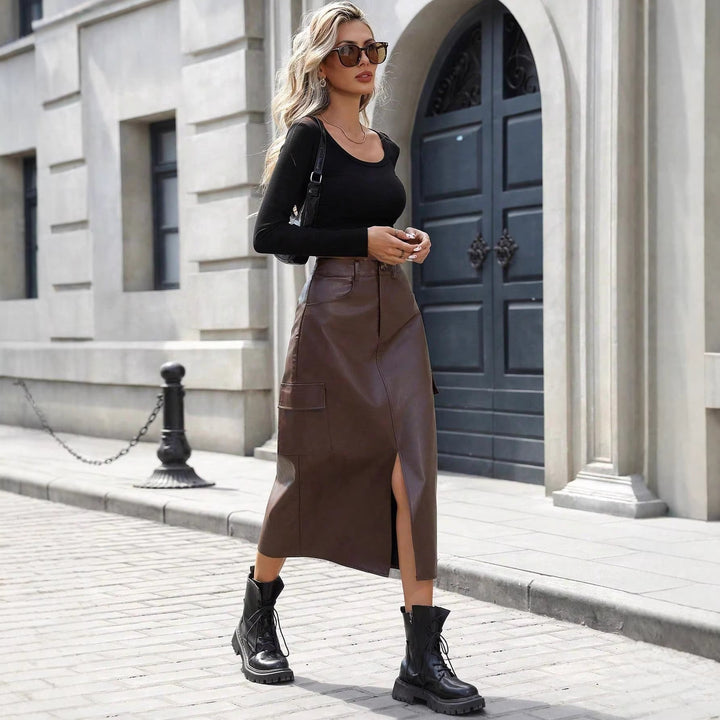 Abra Split Midi Skirt
