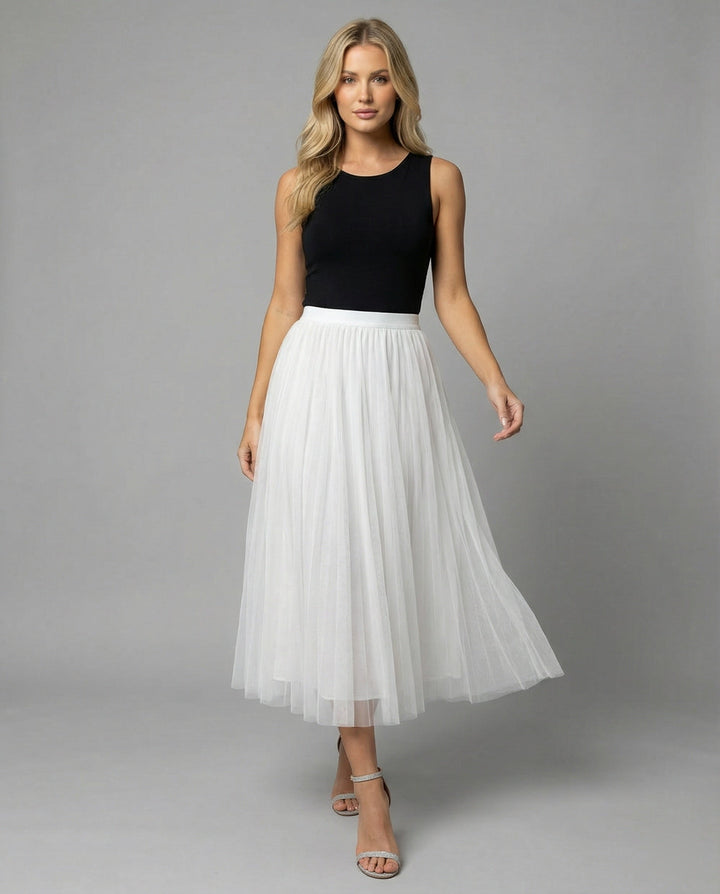 Abrose Layered Tulle Maxi Skirt