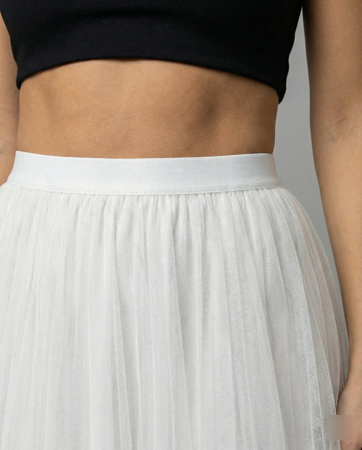 Abrose Layered Tulle Maxi Skirt