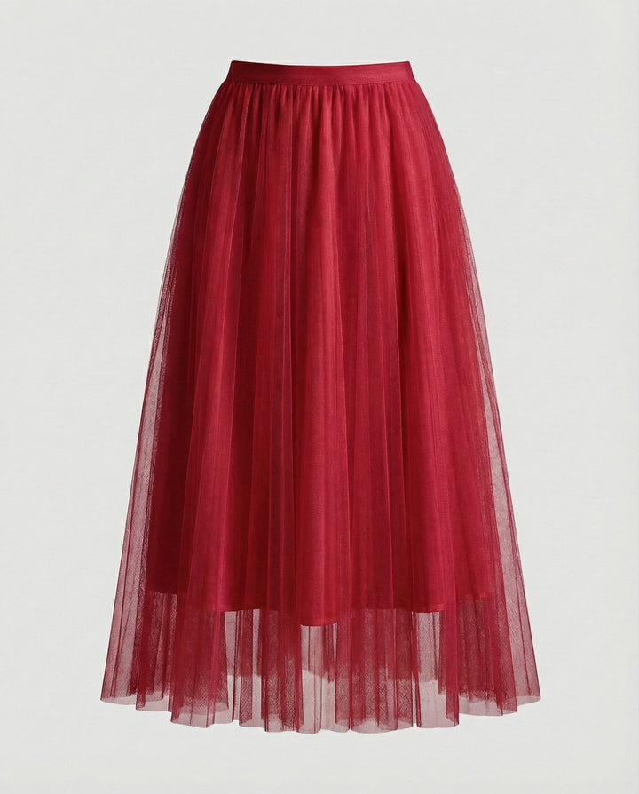 Abrose Layered Tulle Maxi Skirt