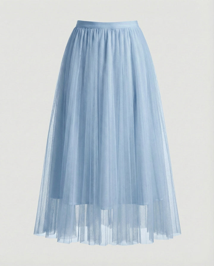 Abrose Layered Tulle Maxi Skirt