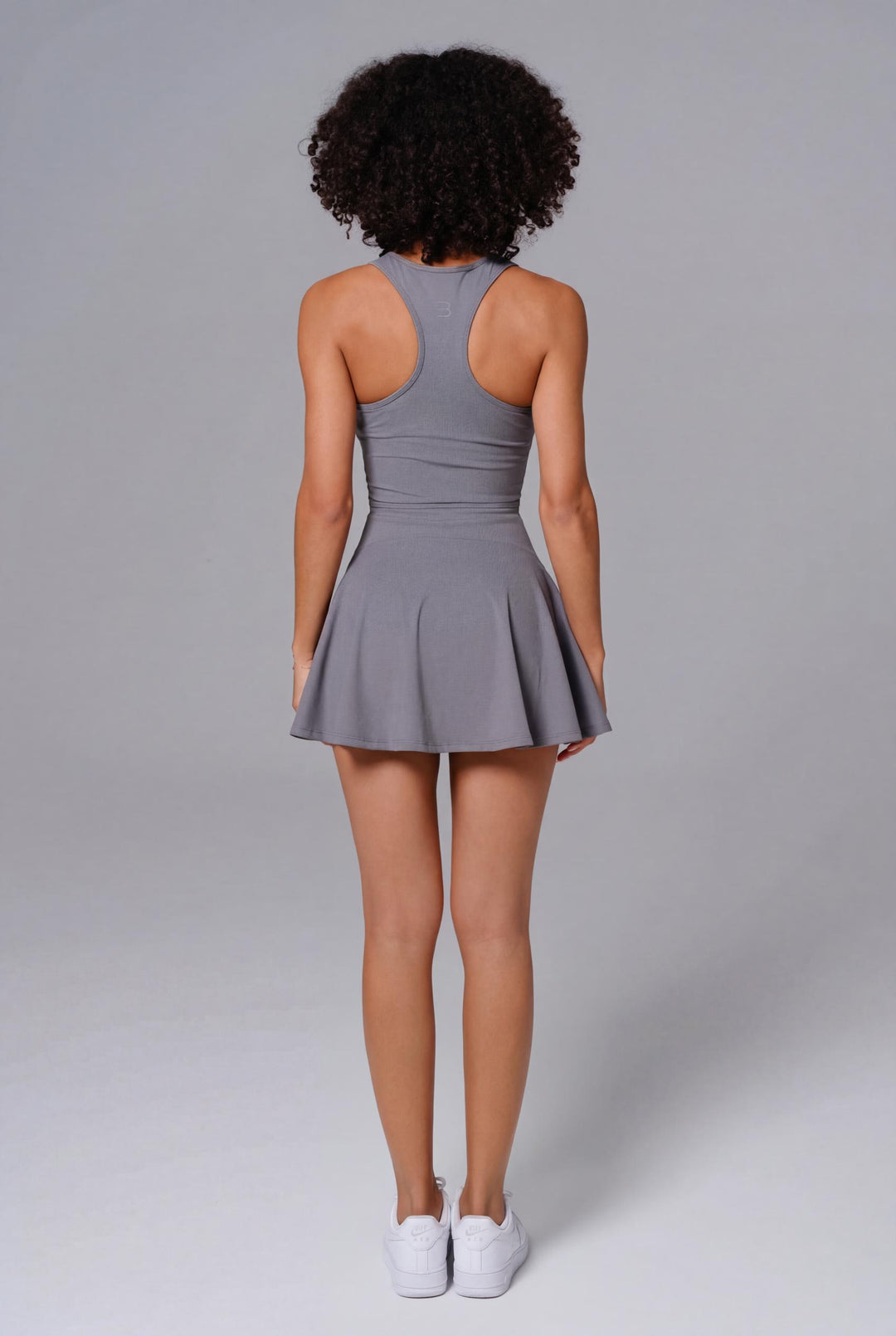 Aviary Zip Front Fit and Flare Mini Dress