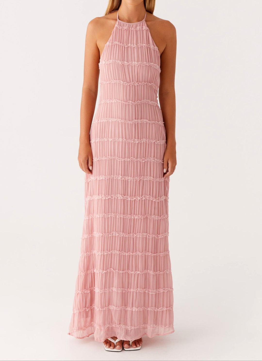 Jolene Lumière Halter Maxi Dress