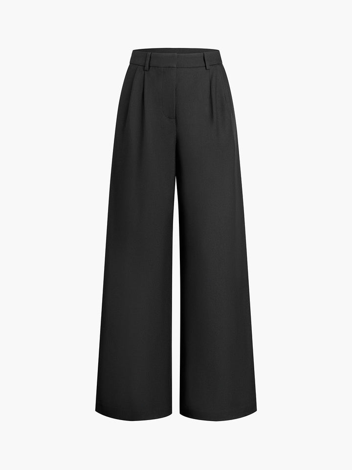 Yareli Pleated Wide Leg Tailored Pants