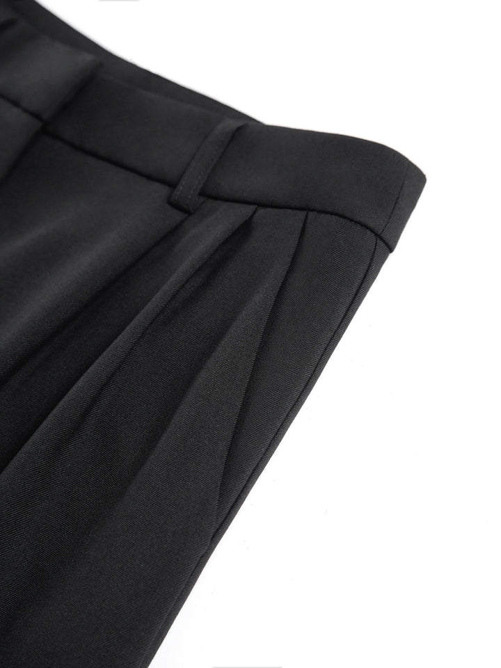 Yareli Pleated Wide Leg Tailored Pants