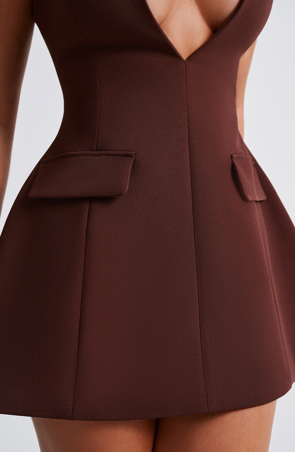 Marisol Plunge Tailored Mini Dress