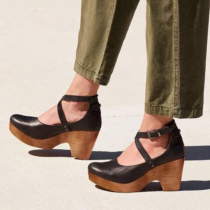 Teresa Cutout Platform Heels
