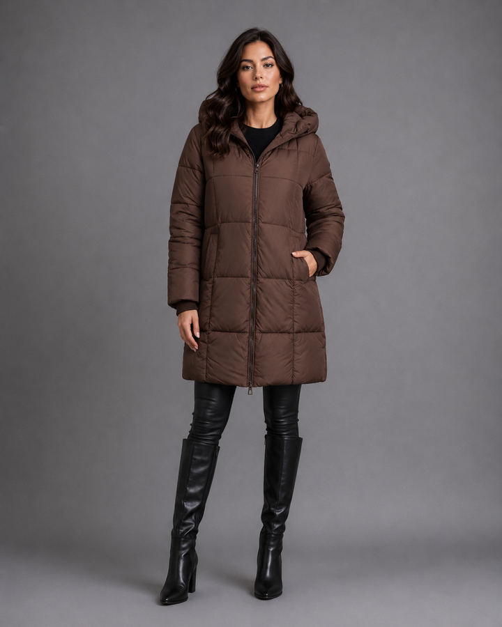 Nerina Contour Hooded Puffer Coat