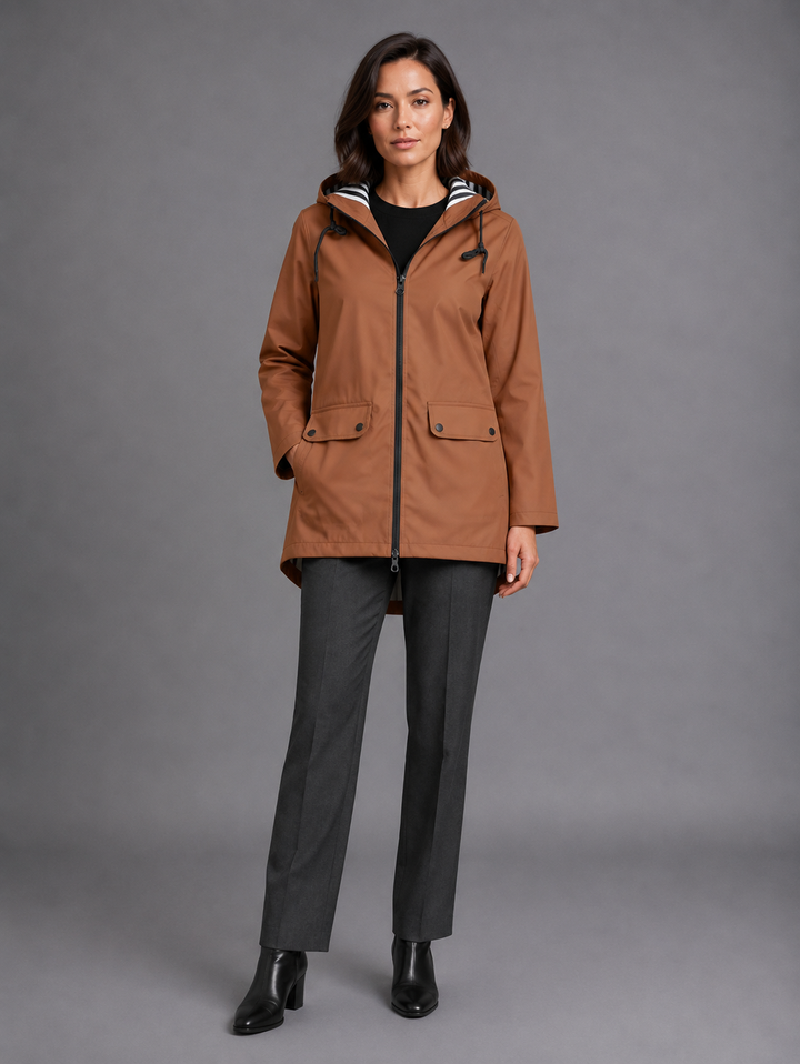 Xylia Refined Hooded Utility Jacket
