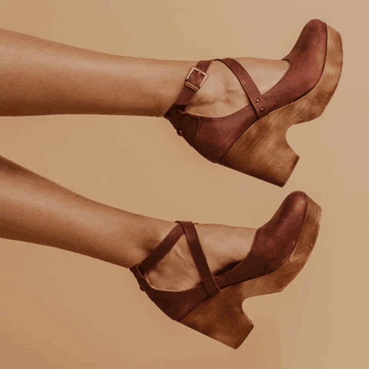 Teresa Cutout Platform Heels