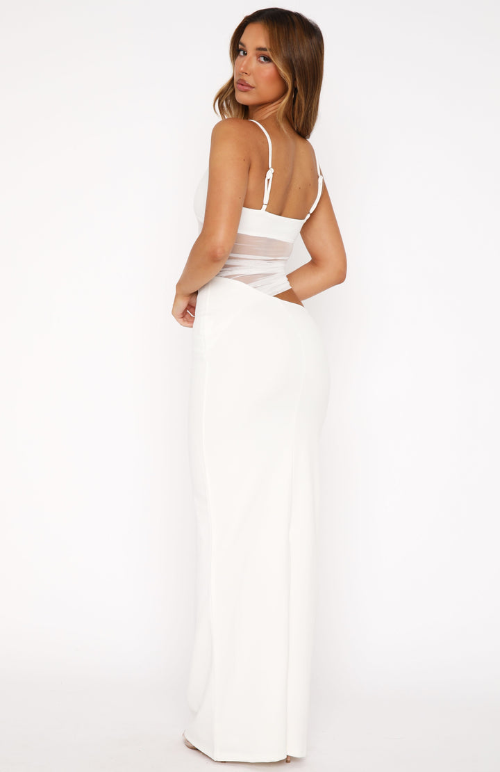 Harper Sheer Panel Cutout Maxi Dress