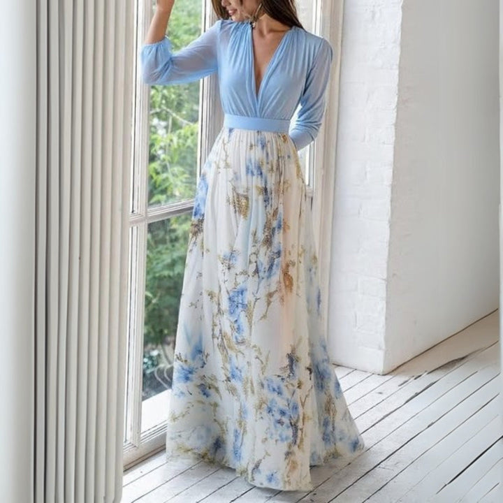 Rita Floral Chiffon Maxi Dress