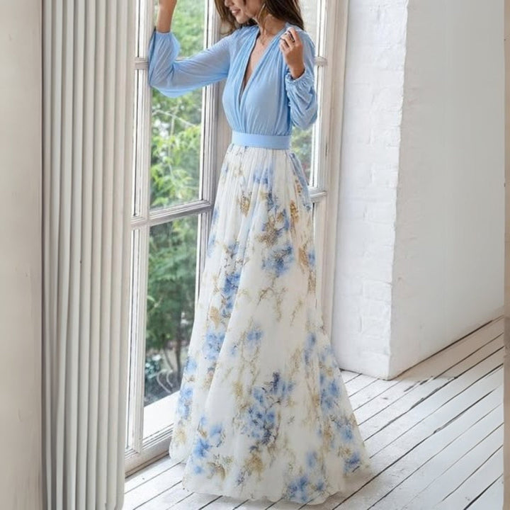 Rita Floral Chiffon Maxi Dress