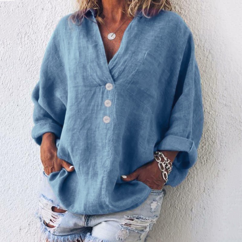 Zena Henley Classic Blouse