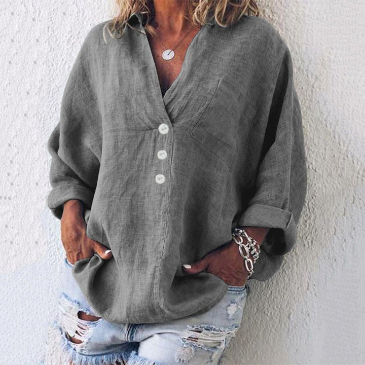 Zena Henley Classic Blouse