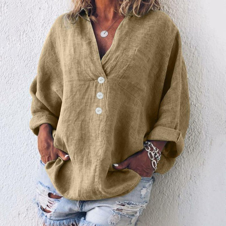 Zena Henley Classic Blouse