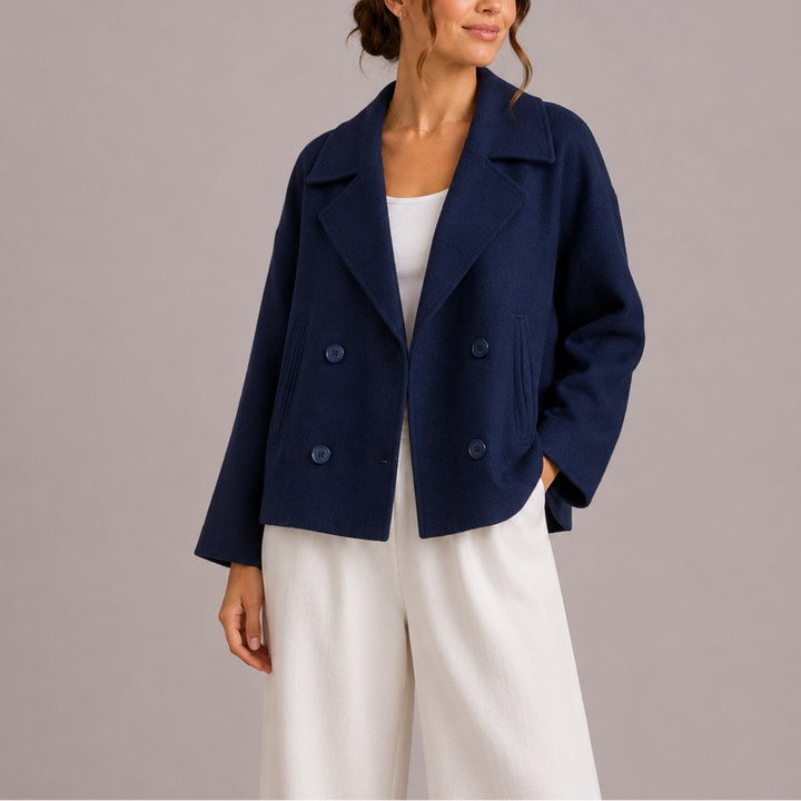 Faline Double-Breasted Blazer Jacket