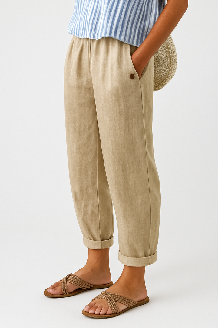 Wanda Relaxed Linen Jogger Pants
